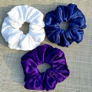 3 for $15 large velvet Scrunchies